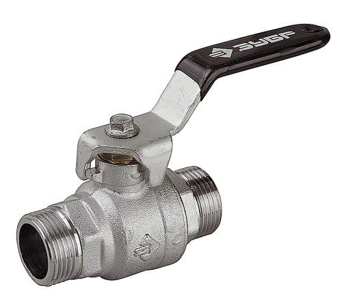 ЗУБР d 3/4″, ручка-рычаг, ″папа-папа″, полнопроходной шаровой кран (4-51322-C-3/4) купить  в Сочи
