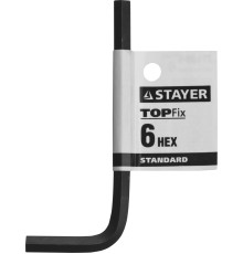 STAYER STANDARD, 6 мм, имбусовый ключ (27405-6)