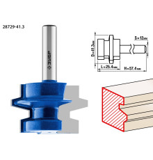 ЗУБР 41.3 x 25,4 мм, хвостовик 8 мм, фреза комбинированная универсальная, Профессионал (28729-41.3)