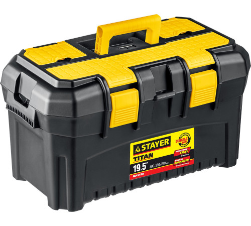 STAYER TITAN-19, 490 x 290 x 270 мм, (19″), пластиковый ящик для инструментов (38016-19) купить в Сочи STAYER TITAN-19, 490 x 290 x 270 мм, (19″), пластиковый ящик для инструментов (38016-19) купить в Сочи