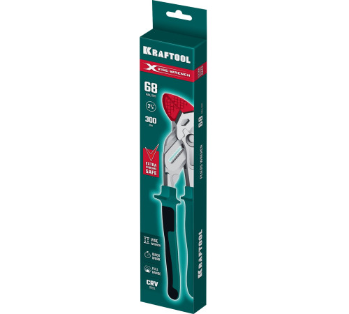 KRAFTOOL Vise-Wrench X 300 мм, Клещи переставные-гаечный ключ (22069) купить  в Сочи
