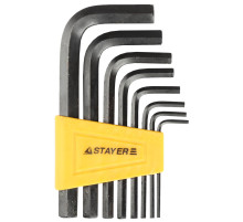 STAYER STANDARD, 8 шт, набор имбусовых ключей (27405-H8)