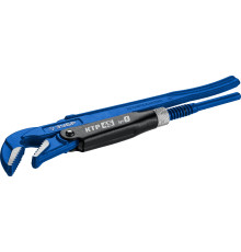 ЗУБР КТР-45, №0, 1/2″, 330 мм, трубный ключ с изогнутыми губками, Профессионал (27337-0)