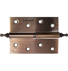 ЗУБР 100 х 75 х 2.5 мм, разъемная, левая, цвет старая медь (AC), 2 шт, карточная петля (37605-100-6L)