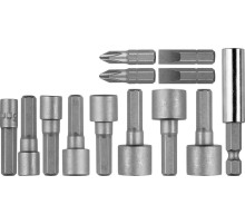 STAYER 13 шт, набор бит и торцевых головок, Professional (2611-H13) STAYER 13 шт, набор бит и торцевых головок, Professional (2611-H13)