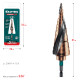 KRAFTOOL COBALT 4-12мм, 9 ступеней, азотирование, винтовая спираль, сверло ступенчатое(29691-4-12-9) купить в Сочи
