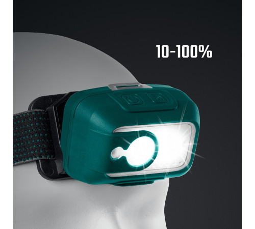 KRAFTOOL KH-5, 550 лм, 3 режима, аккумуляторный налобный фонарь, 1800мАч (56454) купить  в Сочи