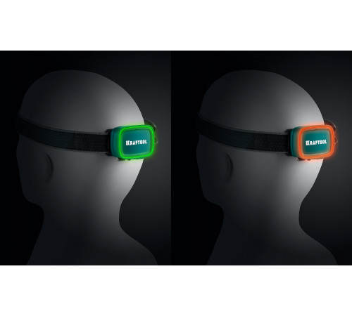 KRAFTOOL KH-10, Hybrid power, 500 лм, 5 режимов, аккумуляторный налобный фонарь, 1000мАч, 3ААА (56452) купить  в Сочи