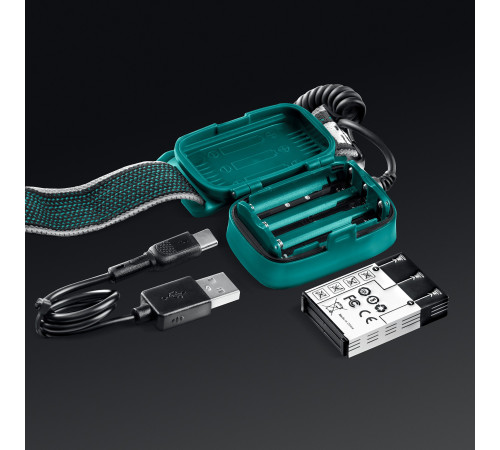 KRAFTOOL KH-10, Hybrid power, 500 лм, 5 режимов, аккумуляторный налобный фонарь, 1000мАч, 3ААА (56452) купить  в Сочи