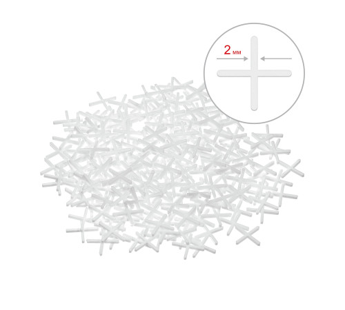 ЗУБР 2 мм, 200 шт, крестики для плитки (33811-2) купить  в Сочи