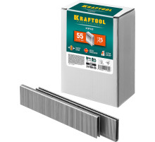 KRAFTOOL тип 18GA (55/90/C) 25 мм, 5000 шт, скобы для степлера (31789-25)