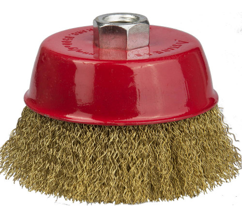 STAYER 60 мм, витая стальная латунированная проволока 0.3 мм, чашечная щетка-крацовка для УШМ, Professional (35125-060) купить  в Сочи