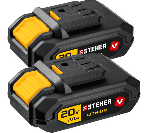 STEHER V1, 20 В, 45 Н·м, 2 АКБ (2 А·ч), бесщеточная дрель-шуруповерт, кейс (CDB-200-2) купить  в Сочи