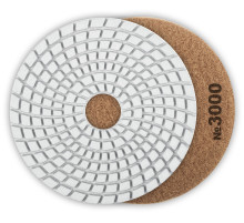 ЗУБР 100 мм, №3000, мокрое шлифование, алмазный гибкий шлифовальный круг АГШК, Профессионал (29866-3000)