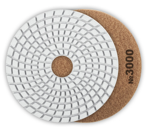 ЗУБР 100 мм, №3000, мокрое шлифование, алмазный гибкий шлифовальный круг АГШК, Профессионал (29866-3000) купить  в Сочи