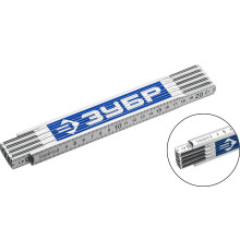 ЗУБР 2 м, усиленный складной метр, Профессионал (3424-2)