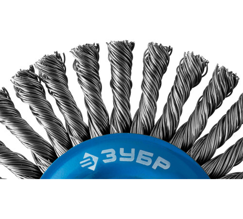 ЗУБР 150 мм, стальная проволоки 0.5 мм, щетка дисковая для УШМ, Профессионал (35192-150) купить  в Сочи