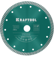 KRAFTOOL Turbo, 180 мм, (22.2 мм, 10 х 2.6 мм), сегментированный алмазный диск (36682-180)