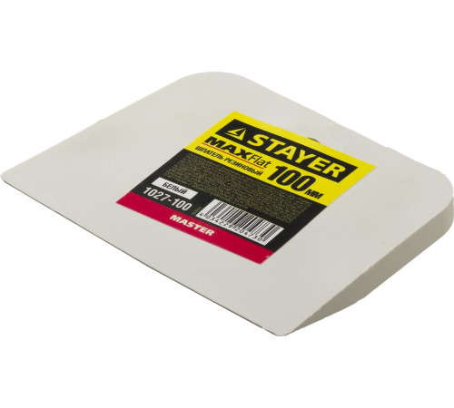 STAYER MAXFlat, 100 мм, для затирки швов эластичный, белый, резиновый шпатель (1027-100) купить  в Сочи