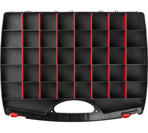 ЗУБР ДОН-80, 425 х 330 х 85 мм, двухсторонний органайзер с 80 ячейками (38036-80) купить  в Сочи