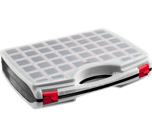 ЗУБР ДОН-80, 425 х 330 х 85 мм, двухсторонний органайзер с 80 ячейками (38036-80) купить  в Сочи