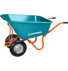 GRINDA GP-1, кузов увеличенного объема 260 л, г/п 120 кг, ударопрочный пластик, тачка садовая PROLine (422401)