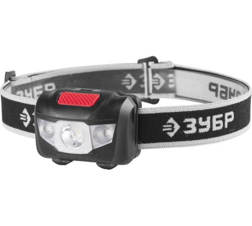 ЗУБР МХ-250, 3 AAA, 80 Лм, 4 режима, налобный светодиодный фонарь (56436) купить  в Сочи
