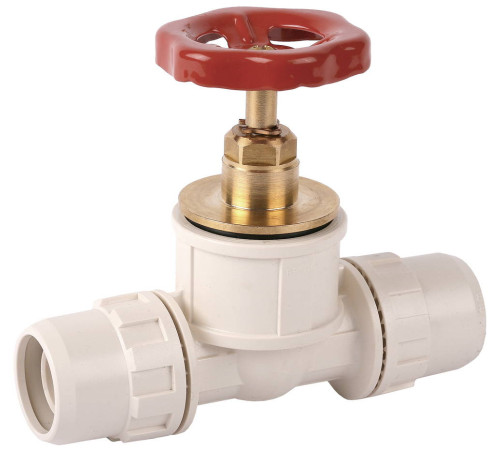 ЗУБР ШиреФит, штуцер с гайкой - кран запорный с маховиком - штуцер с гайкой, 16 мм, запорный кран (51571-16) купить  в Сочи