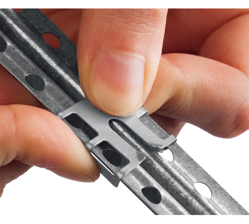 ЗУБР КРЕММЕР-100, 100 шт, крепление для установки маячковых профилей (30950-100) купить  в Сочи