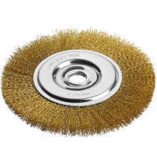 MIRAX 200 мм, витая стальная латунированная проволока 0.3 мм, щетка дисковая для УШМ (35141-200)