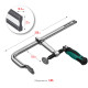 KRAFTOOL Forge FF-300/120, 120 х 300 мм, цельнокованая струбцина F (32014-120-300) купить в Сочи