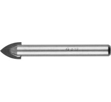 STAYER 12 мм, 2х кромка, цилиндр хвостовик, Сверло по стеклу и кафелю (2986-12)