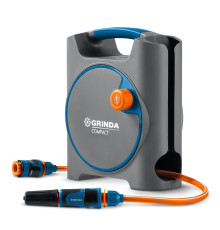 GRINDA COMPACT, шланг 10м x 5/16″ в пластиковом корпусе, поливочный набор 4 предм., соединит. шланг 1/2″х1,5м, набор поливочный мини ProLine (428480)