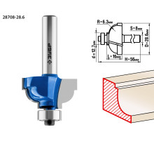 ЗУБР 28.6 x 16 мм, радиус 6.3 мм, фреза кромочная калевочная №7, Профессионал (28708-28.6)