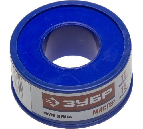 ЗУБР 0.1 мм х 19 мм х15 м, 0.40 г/см3, ФУМ лента (12373-19-040) купить  в Сочи