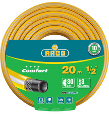 RACO COMFORT, 1/2″, 20 м, 30 атм, трёхслойный, армированный, поливочный шланг (40303-1/2-20) RACO COMFORT, 1/2″, 20 м, 30 атм, трёхслойный, армированный, поливочный шланг (40303-1/2-20)