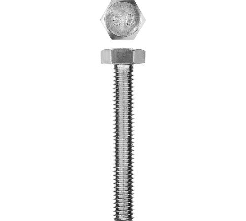 ЗУБР ГОСТ 7798-70, кл. пр. 5.8, M6 х 40 мм, цинк, 5 шт, болт (303086-06-040) купить  в Сочи