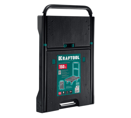 KRAFTOOL до 150 кг, платформа 68.0 х 49.5 см, складная рукоятка, складные колеса d 10 см, вес - 9.3 кг, платформенная тележка (38780-150) купить  в Сочи