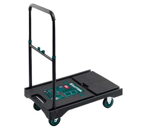 KRAFTOOL до 150 кг, платформа 68.0 х 49.5 см, складная рукоятка, складные колеса d 10 см, вес - 9.3 кг, платформенная тележка (38780-150) купить  в Сочи