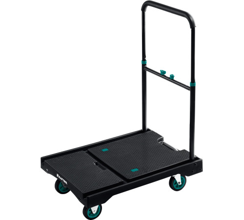 KRAFTOOL до 150 кг, платформа 68.0 х 49.5 см, складная рукоятка, складные колеса d 10 см, вес - 9.3 кг, платформенная тележка (38780-150) купить  в Сочи