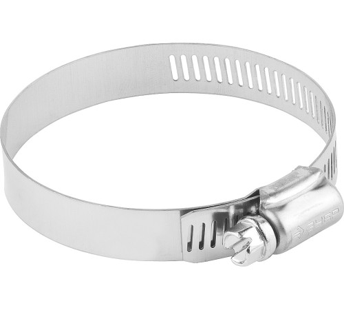 ЗУБР НХ-12П, 40 - 64 мм, просечная лента 12.7 мм, 4 шт, нержавеющий хомут, Профессионал (37815-040-64-4) купить  в Сочи