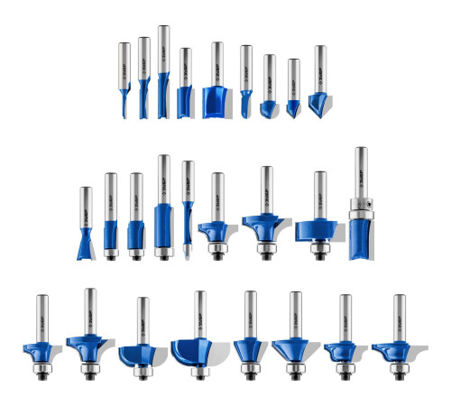 ЗУБР 26 шт, набор профильных фрез по дереву, Профессионал (28796-H26) купить  в Сочи