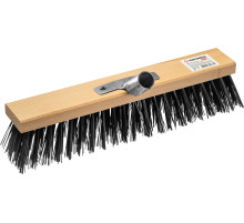 GRINDA EURO буковая колодка 40 см с металлическим держателем для черенка, d 25 мм, щетина 70мм, 5-рядная, без черенка, уличная щетка (39193-40)
