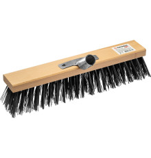 GRINDA EURO буковая колодка 40 см с металлическим держателем для черенка, d 25 мм, щетина 70мм, 5-рядная, без черенка, уличная щетка (39193-40)