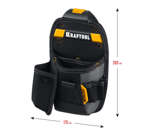KRAFTOOL KP-8 с быстросъёмным креплением FastClip, 8 карманов и петель, 170 х 260 мм, поясная сумка (38776) купить в Сочи KRAFTOOL KP-8 с быстросъёмным креплением FastClip, 8 карманов и петель, 170 х 260 мм, поясная сумка (38776) купить в Сочи
