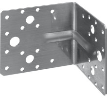 ЗУБР УНКУ-2.0, 90 x 100 x 100 x 2 мм, усиленный нержавеющий крепежный уголок, Профессионал (310516-90)