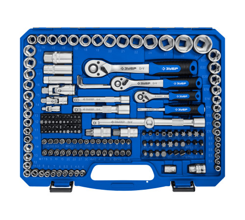 ЗУБР А-216, 216 предм., (1/2″+ 3/8″+ 1/4″), универсальный набор инструмента, Профессионал (27674-H216) купить  в Сочи