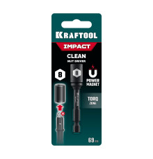KRAFTOOL CLEAN “Nut driver”, 8 мм, бита с торцовой головкой (26371-08)
