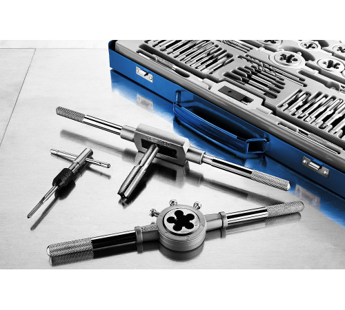 ЗУБР 32 предмета, сталь Р6М5, набор метчиков и плашек, Профессионал (28110-H32) купить  в Сочи