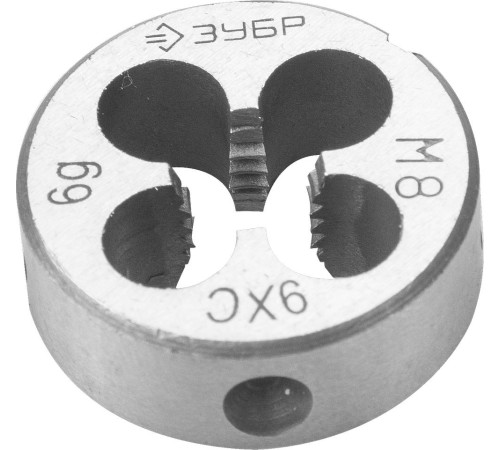 ЗУБР М8 x 1.25 мм, сталь 9ХС, плашка круглая ручная (4-28022-08-1.25) купить в Сочи ЗУБР М8 x 1.25 мм, сталь 9ХС, плашка круглая ручная (4-28022-08-1.25) купить в Сочи
